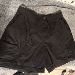 Women's Black Cargo Shorts